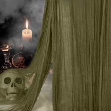 400" x 85" Green Halloween Creepy Cloth for Indoor Outdoor Decoration Large Spoo