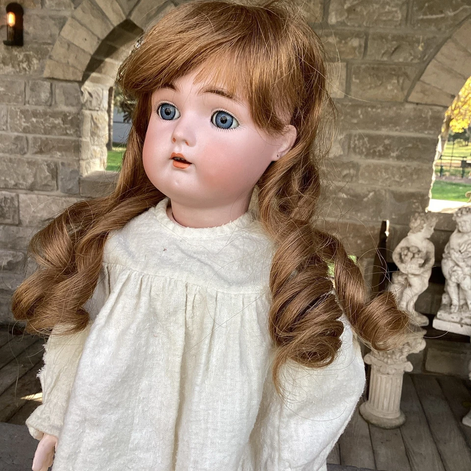 ANTIQUE SIMON & HALBIG KAMMER & REINHARDT GIRL DOLL 20” T. 53 Lovely Blue Eyes - Image 3 of 4