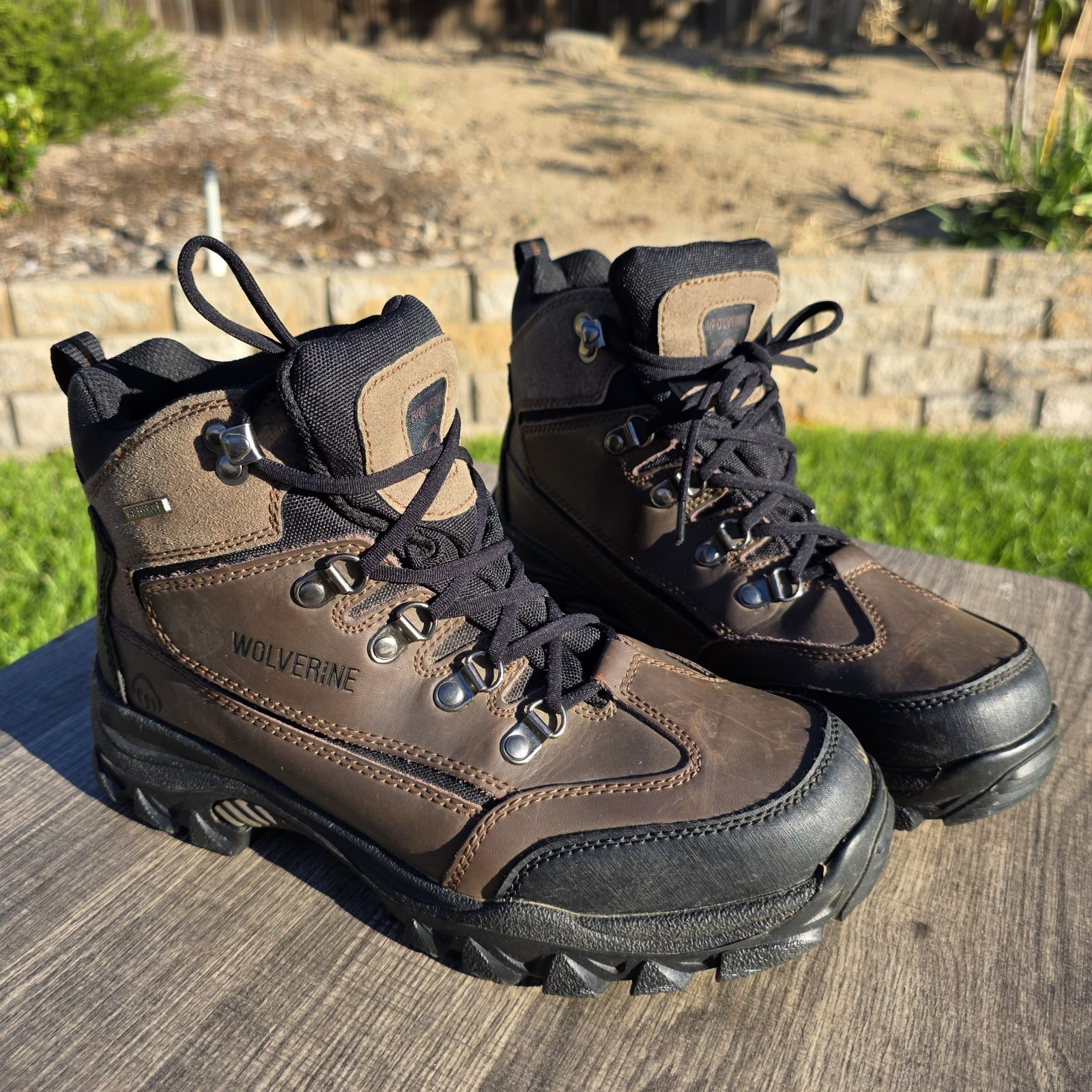 Wolverine Men's Size 8M Spencer Waterproof Hiking Boots Brown Leather W05103