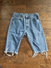 Levi  s 501 Regular Fit Blue Cut Off Shorts Men  s 32/11 Jorts
