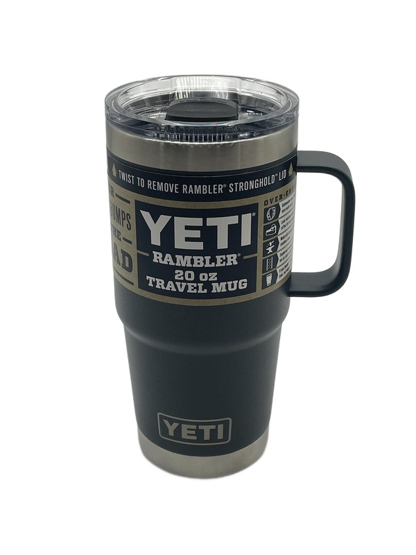 YETI Rambler Travel Mug 20oz - Charcoal
