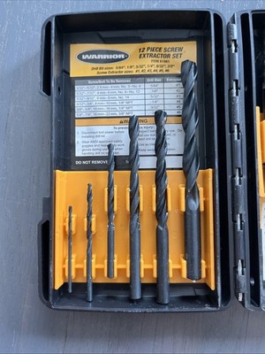 dik໒꒱·ﾟ Warrior Tools 12 Piece Screw Extractor Set 61981 | eBay