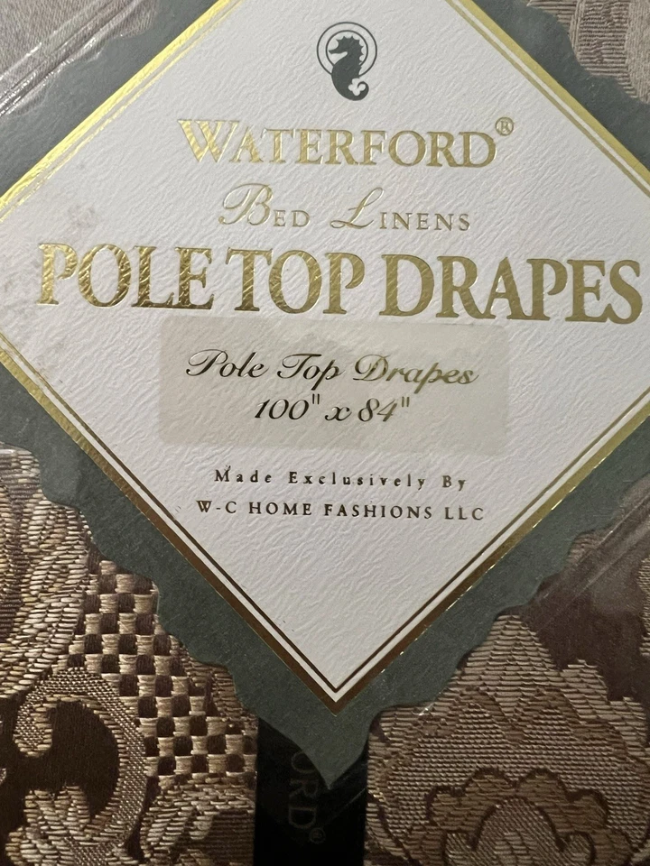 WATERFORD BRYANNE ПАЛЕВЫЙ ЦВЕТОЧНЫЙ (ПАРА) ШЕСТ ВЕРХНИЙ ДРАПИРОВКИ ПАНЕЛИ 50 X 84 - Изображение 2 из 4