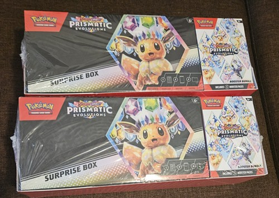 #ad #ad x2 Prismatic Evolutions Booster Bundle amp; Prismatic Surprise Box Sealed Sams Club $189.99
