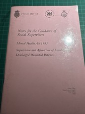 Notes For The Guidance Of Social Supervisors By The Home Office 1997