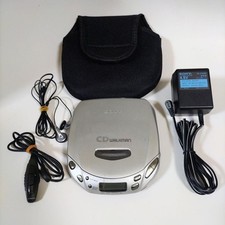 SONY WALKMAN D-E404 Portable CD Player Silver Operation Comfirmed Japan Used