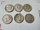 L@@K Lot Of  6  1964  KENNEDY 90 % SIILVER HALF DOLLAR PHILADELPHIA Mint  NICE