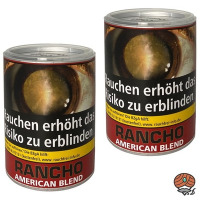 Rancho American Blend Zigarettentabak / Drehtabak / Stopftabak Dose 2x 190g