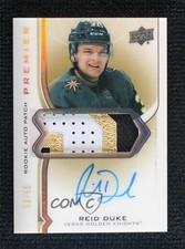 2020-21 Upper Deck Premier Acetate Rookie Gold 52/65 Reid Duke Patch Auto 09wc