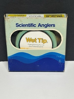 Scientific Anglers Wet Tip 10  INTERMEDIATE WF-5-F/S 82 ft Slowest Sinking -NOS-