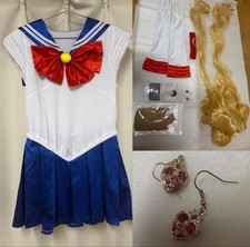 Sailor Moon Cosplay Costume with Wig Accessories Used Japan