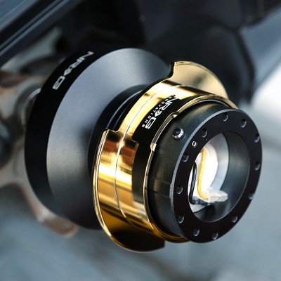 NRG SHORT HUB+GEN 2.5 QUICK RELEASE NEW BLUE+IRIDIUM RING FOR 350/370Z G35/37