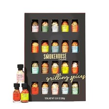 Grilling Spice Set Gift, 20 BBQ Rubs & Seasoning Variety Pack, Gift for Men