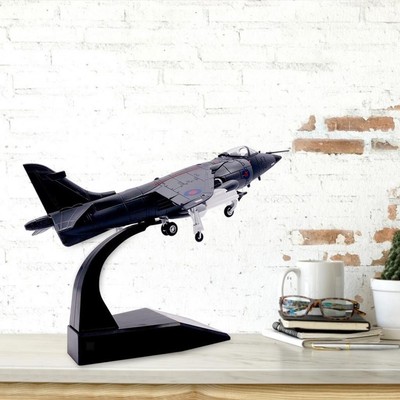 1/72 Metall Harrier Jet Plane Fighter Aircraft Airplane Display Stand Decor