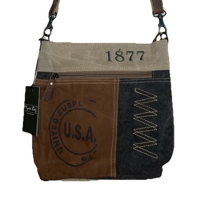 New Wenge Shoulder Bag Myra Bags 1877 Rustic Natural Crossbody Handcrafted Brown