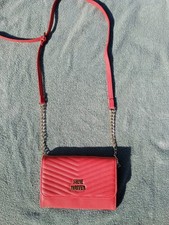 Steve Madden Red Shoulder Bag Gold Chain Strap