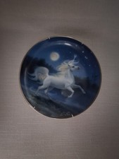 The Diamond Unicorn Decorative Plate Franklin Mint Fine Bone China Royal Doulton