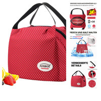 KüHltasche Mini 8,5L Punkt Rot Faltbar Lunchbag Isoliertasche FüR Picknick