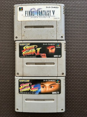 Nintendo Super Famicom FINAL FANTASY & Street Fighter nur Cartridge