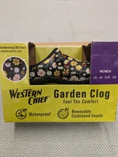 Western Chief Slip On Garden Clog Women's 8 or 10 - Petal Party Black 