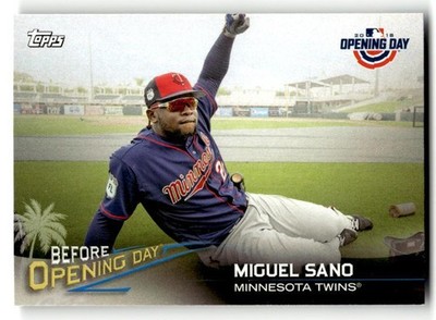 2018 Topps Opening Day #BOD-MS Miguel Sano Before Opening Day