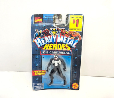 1997 Toy Biz Marvel Heavy Metal Heroes Venom Die Cast Figure New