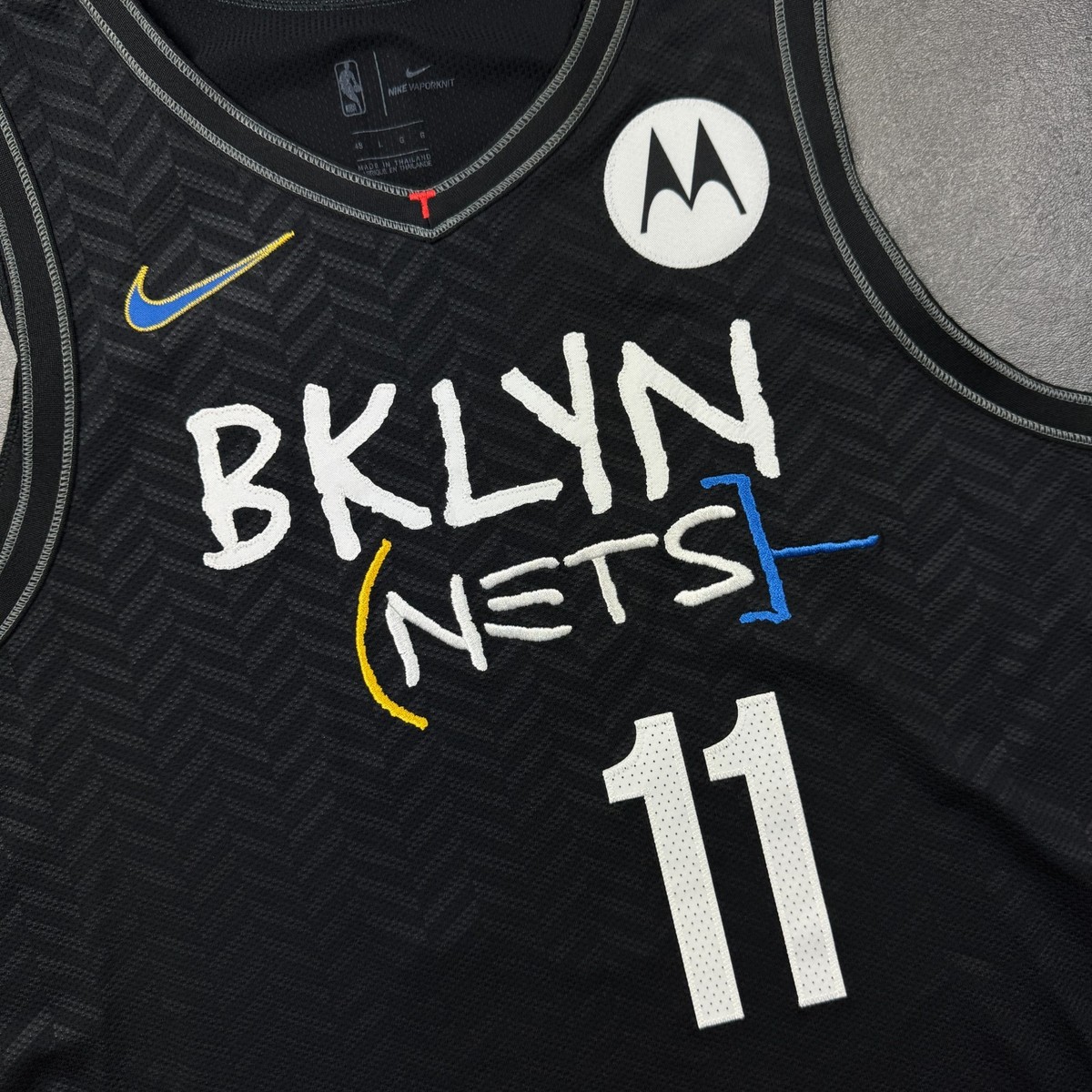 100% Authentic Kyrie Irving Nike Brooklyn Nets City Edition Jersey