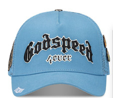 Godspeed Forever Trucker Hat Sky Blue Boom