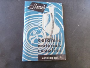Vintage 1950's Harrop Ceramic Supplies Trade Catalog