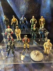 Lot of (12) G.I. Joe 3.75" Action Figures and Weapons Cache - See Photos