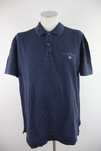 Napapijri, Napapijri Mens Polo Shirt 3XL Short Sleeve Cotton Casual Vintage Gray