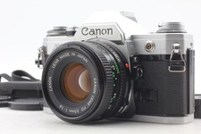 Near MINT w/ Strap Cap Canon AE-1 35mm Film Camera NFD 50mm f1.8 Lens JAPAN