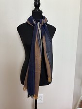 Artisan Handwoven Shawl  Ecuador Andean Cotton Blend Wrap Blanket Scarf