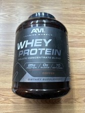 Amazing Muscle Whey Protein Isolate Blend Coffee Flavor 5 Lb 70 Servings 12.80 per gallon