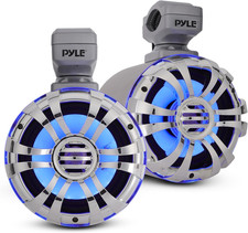 Marine Speakers - 5.25 Inch Waterproof IP44 Rated Wakeboard Tower and Weather Re