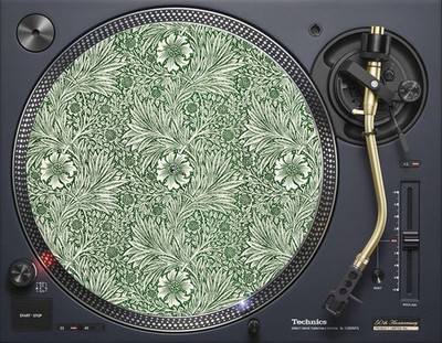 William Morris Green Floral 12'' SLIPMATS Single oder Paar - DJS Musik Vinyl Liebhaber