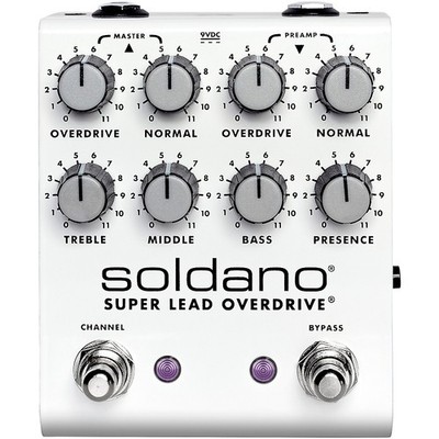 Soldano SLO Plus Dual Channel Super Lead Overdrive Effects Pedal White
