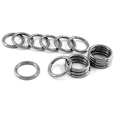 20Pcs 1Inch Seamless Welded O-Rings Smoothing, Metal O Ring 304 Stainless Steel
