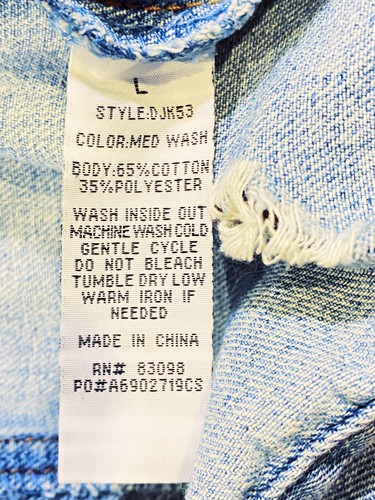 Ci Sono Ripped Light Blue Dungaree Jean Jacket - Picture 11 of 11