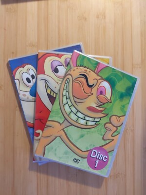 The Ren & Stimpy Show Uncut: Season 1-2 (DVD, 1991, 3-Disc
