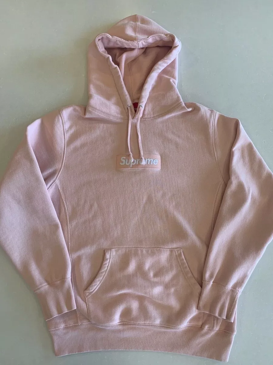 Supreme Box Logo Hoodie - FW16 - Peach - Size Medium - Pre-Owned