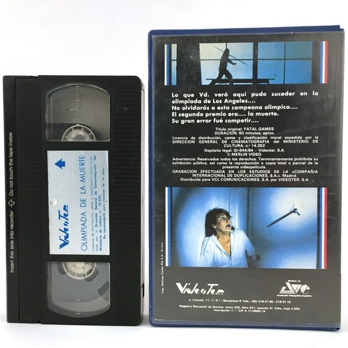 OLIMPIADA DE LA MUERTE. Sally Kirkland. FATAL GAMES. Jabalina SLASHER TERROR VHS - Foto 2 di 2