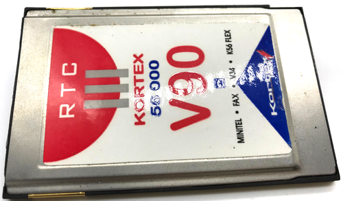 KORTEX PCMCIA 56Kbps V.90 56K Data / FAX MODEM PC CARD Model : 0560X #WL89 - Bild 3 von 4
