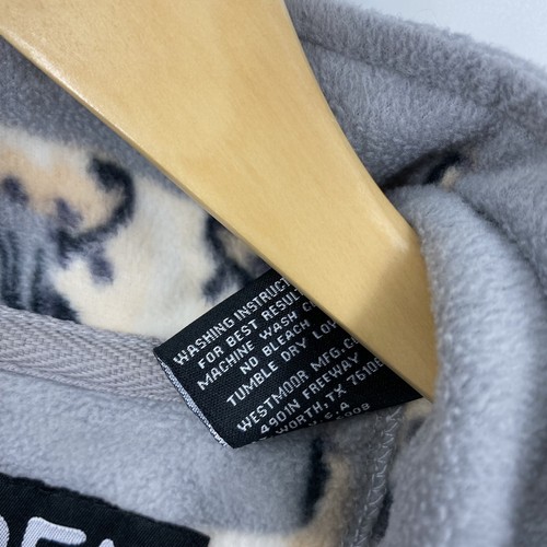 Powder River Outfitters Shirt Jacket Size XS Women Gray Steer Head Half Zip - Picture 5 of 7