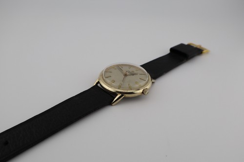 Vintage Omega 1964 10KGF LU6304 Cal. 550 Automatic Men's Watch NOS Leather Band - Picture 4 of 12