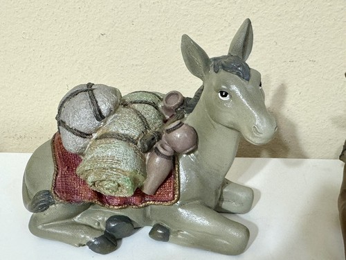 Toro de nacimiento vaca buey mentiroso de 8"" para decoración navideña a escala de 12"" pieza de burro de 5,5 - Imagen 3 de 13