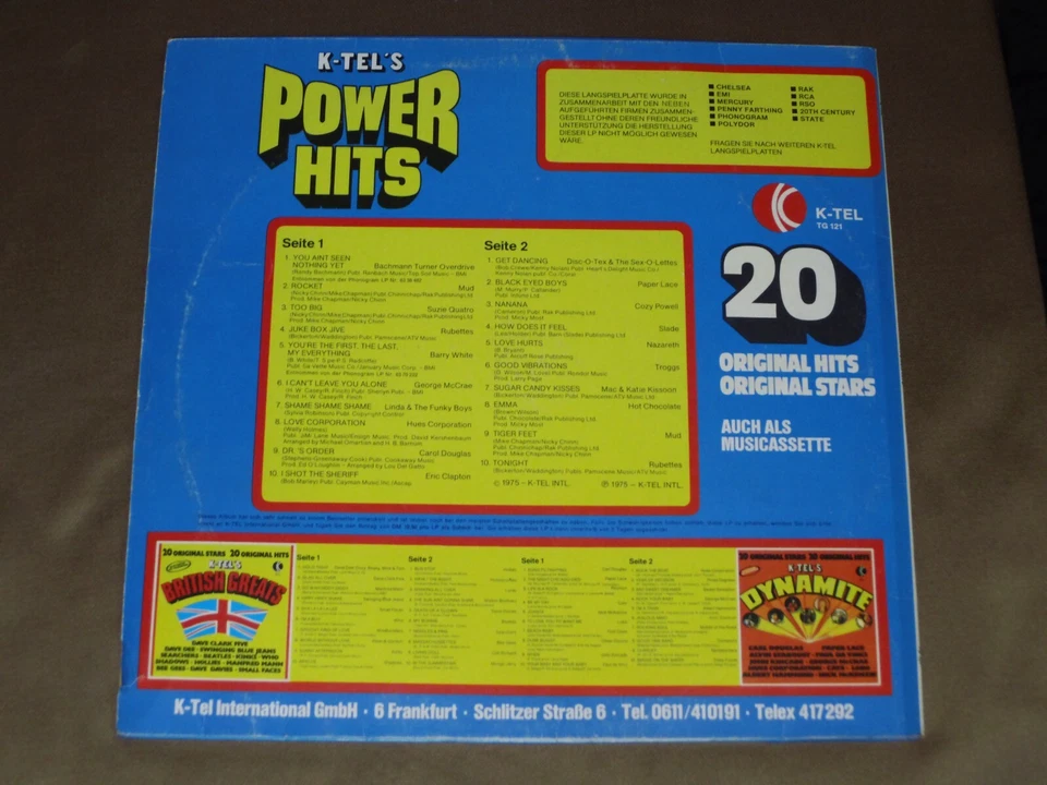LP "POWER HITS - VARIOUS " - Bild 2 von 2