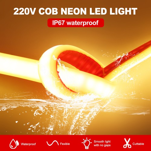 230V Neon COB LED Streifen Flex Stripe IP67 APP/WIFI REMOTE Lichtschlauch Leiste - Bild 7 von 25