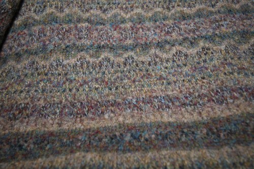 Avoca Collection Cardigan Size Medium Brown Multicolor Fair Isle Wool Pockets - Picture 12 of 13