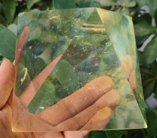 1160g 2.55lb CRISTAL DE CUARZO FUNDIDO AMARILLO BONITA PIRÁMIDE CURACIÓN 1 - Imagen 6 de 16
